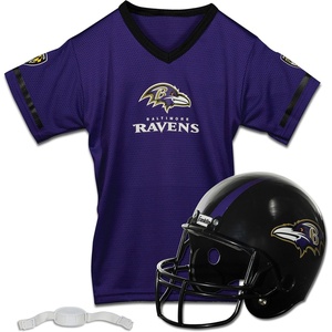 image:imageFranklin Sports NFL Kids Helmet  Jersey Sets  Youth NFL Team Uniform Sets  Costume Set  Helmet Jersey  ChinstrapMediumBaltimore Ravens