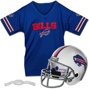image:imageFranklin Sports NFL Kids Helmet  Jersey Sets  Youth NFL Team Uniform Sets  Costume Set  Helmet Jersey  ChinstrapMediumBuffalo Bills