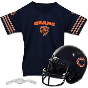 image:imageFranklin Sports NFL Kids Helmet  Jersey Sets  Youth NFL Team Uniform Sets  Costume Set  Helmet Jersey  ChinstrapMediumChicago Bears