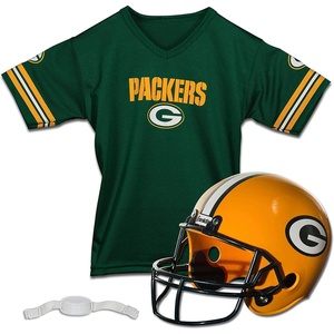 image:imageFranklin Sports NFL Kids Helmet  Jersey Sets  Youth NFL Team Uniform Sets  Costume Set  Helmet Jersey  ChinstrapMediumGreen Bay Packers