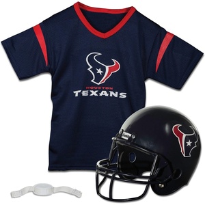 image:imageFranklin Sports NFL Kids Helmet  Jersey Sets  Youth NFL Team Uniform Sets  Costume Set  Helmet Jersey  ChinstrapMediumHouston Texans