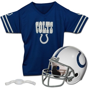 image:imageFranklin Sports NFL Kids Helmet  Jersey Sets  Youth NFL Team Uniform Sets  Costume Set  Helmet Jersey  ChinstrapMediumIndianapolis Colts
