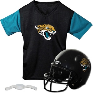 image:imageFranklin Sports NFL Kids Helmet  Jersey Sets  Youth NFL Team Uniform Sets  Costume Set  Helmet Jersey  ChinstrapMediumJacksonville Jaguars