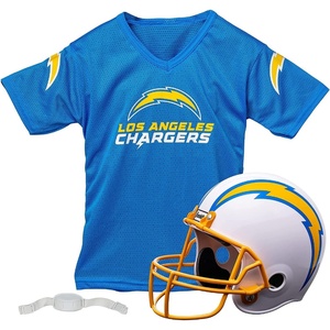 image:imageFranklin Sports NFL Kids Helmet  Jersey Sets  Youth NFL Team Uniform Sets  Costume Set  Helmet Jersey  ChinstrapMediumLos Angeles Chargers