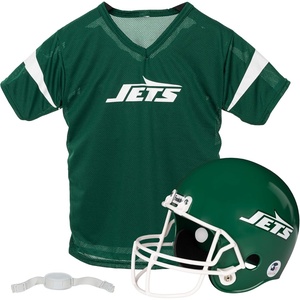 image:imageFranklin Sports NFL Kids Helmet  Jersey Sets  Youth NFL Team Uniform Sets  Costume Set  Helmet Jersey  ChinstrapMediumNew York Jets  Alternate