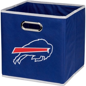 image:imageFranklin Sports NFL Storage Bins  Collapsible Cube Container  Basket  NFL Office Bedroom  Living Room  11x11Buffalo Bills
