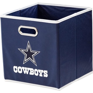 image:imageFranklin Sports NFL Storage Bins  Collapsible Cube Container  Basket  NFL Office Bedroom  Living Room  11x11Dallas Cowboys