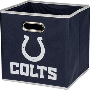 image:imageFranklin Sports NFL Storage Bins  Collapsible Cube Container  Basket  NFL Office Bedroom  Living Room  11x11Indianapolis Colts