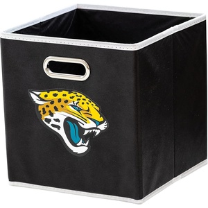image:imageFranklin Sports NFL Storage Bins  Collapsible Cube Container  Basket  NFL Office Bedroom  Living Room  11x11Jacksonville Jaguars