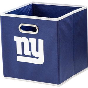 image:imageFranklin Sports NFL Storage Bins  Collapsible Cube Container  Basket  NFL Office Bedroom  Living Room  11x11New York Giants