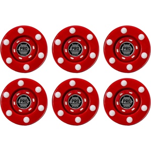 image:imageFranklin Sports NHL Street Roller Hockey Pucks  Pro Commander Outdoor Roller Hockey Pucks for Practice  Training  Outdoor Hockey Street Pucks with Rollers  24 Bulk Packs 6 Packs  Single PucksRed  Pack of 6