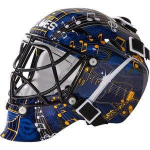image:imageFranklin Sports NHL Team Logo Mini Hockey Goalie Mask with Case  Collectible Goalie Mask with Official NHL Logos and ColorsSt Louis Blues 2