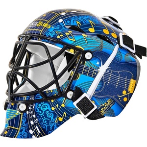 image:imageFranklin Sports NHL Team Logo Mini Hockey Goalie Mask with Case  Collectible Goalie Mask with Official NHL Logos and ColorsSt Louis Blues