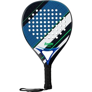 image:imageFranklin Sports Padel Racket  Aurora  Carbon Fiber Diamond Shape Padel Racket with Foam Core  MAX Grit Surface  365g  Premium for Intermediate  Advanced Players  Blue