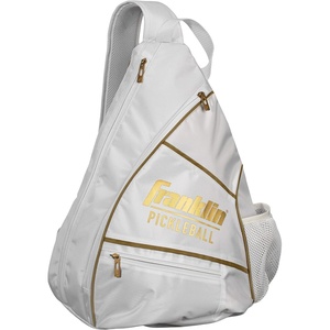 image:imageFranklin Sports Pickleball Bags  Sling Bag Backpack for Gear  Equipment  Men  Women  Holds Paddles Balls  AccessoriesWhiteGold