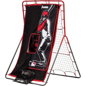image:imageFranklin Sports Pitch Back Rebounder and Switch Hitter Pitching Target  2 in 1 Return Trainer and Catcher Target  Perfect for Pitching Fielding and Throwing Practice  55 x 36 Inch