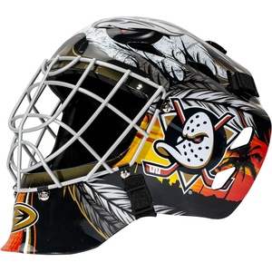 image:imageFranklin Sports Team Licensed NHL Hockey Goalie Face Mask  Goalie Mask for Kids Street Hockey  Youth NHL Team Street Hockey MasksAnaheim Ducks 2