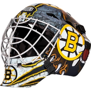 image:imageFranklin Sports Team Licensed NHL Hockey Goalie Face Mask  Goalie Mask for Kids Street Hockey  Youth NHL Team Street Hockey MasksBoston Bruins