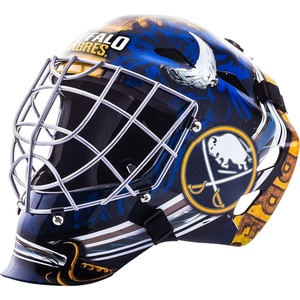 image:imageFranklin Sports Team Licensed NHL Hockey Goalie Face Mask  Goalie Mask for Kids Street Hockey  Youth NHL Team Street Hockey MasksBuffalo Sabres
