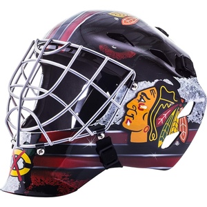 image:imageFranklin Sports Team Licensed NHL Hockey Goalie Face Mask  Goalie Mask for Kids Street Hockey  Youth NHL Team Street Hockey MasksChicago Blackhawks