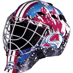 image:imageFranklin Sports Team Licensed NHL Hockey Goalie Face Mask  Goalie Mask for Kids Street Hockey  Youth NHL Team Street Hockey MasksColorado Avalanche