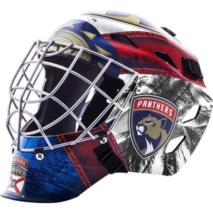 image:imageFranklin Sports Team Licensed NHL Hockey Goalie Face Mask  Goalie Mask for Kids Street Hockey  Youth NHL Team Street Hockey MasksFlorida Panthers