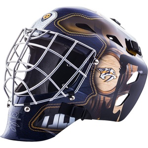 image:imageFranklin Sports Team Licensed NHL Hockey Goalie Face Mask  Goalie Mask for Kids Street Hockey  Youth NHL Team Street Hockey MasksNashville Predators