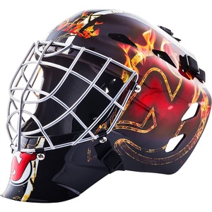 image:imageFranklin Sports Team Licensed NHL Hockey Goalie Face Mask  Goalie Mask for Kids Street Hockey  Youth NHL Team Street Hockey MasksNew Jersey Devils