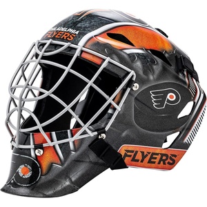 image:imageFranklin Sports Team Licensed NHL Hockey Goalie Face Mask  Goalie Mask for Kids Street Hockey  Youth NHL Team Street Hockey MasksPhiladelphia Flyers