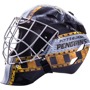 image:imageFranklin Sports Team Licensed NHL Hockey Goalie Face Mask  Goalie Mask for Kids Street Hockey  Youth NHL Team Street Hockey MasksPittsburgh Penguins