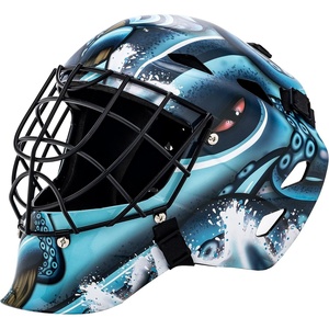 image:imageFranklin Sports Team Licensed NHL Hockey Goalie Face Mask  Goalie Mask for Kids Street Hockey  Youth NHL Team Street Hockey MasksSeattle Kraken
