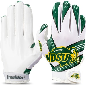 image:imageFranklin Sports Youth NCAA Football Receiver Gloves  Receiver Gloves for Kids  NCAA Team Logos and Silicone Palm  Youth Pair  Great for Games amp CostumesNorth Dakota State Bison