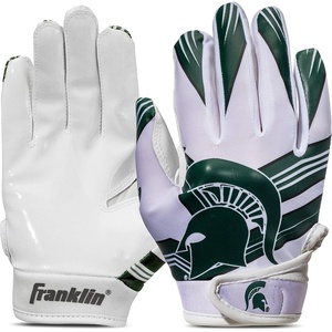 image:imageFranklin Sports Youth NCAA Football Receiver Gloves  Receiver Gloves for Kids  NCAA Team Logos and Silicone Palm  Youth Pair  Great for Games amp CostumesMichigan State Spartans