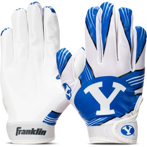 image:imageFranklin Sports Youth NCAA Football Receiver Gloves  Receiver Gloves for Kids  NCAA Team Logos and Silicone Palm  Youth Pair  Great for Games amp CostumesBYU Cougars