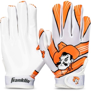 image:imageFranklin Sports Youth NCAA Football Receiver Gloves  Receiver Gloves for Kids  NCAA Team Logos and Silicone Palm  Youth Pair  Great for Games amp CostumesOklahoma State Cowboys