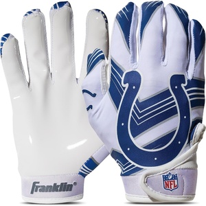 image:imageFranklin Sports Youth NFL Football Receiver Gloves  Kids Football Gloves Pair  NFL Team Logos and Silicone PalmIndianapolis Colts