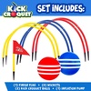 image:imageFranklin Kick Croquet Game Set  Perfect for Kids and Adults  Combines Soccer and Croquet  Great for Outdoor Play