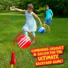 image:imageFranklin Kick Croquet Game Set  Perfect for Kids and Adults  Combines Soccer and Croquet  Great for Outdoor Play