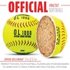 image:imageFranklin Sports 12 Fastpitch Softballs  12 Pack Official Size and Weight Durable Construction Optic Yellow Cover Flat Seams Synthetic Cover