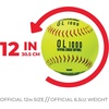 image:imageFranklin Sports 12 Fastpitch Softballs  12 Pack Official Size and Weight Durable Construction Optic Yellow Cover Flat Seams Synthetic Cover