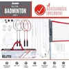 image:imageFranklin Sports Badminton Net Sets  Outdoor Backyard  Beach Badminton Net  Equipment Set  4 Rackets  2 Birdies  Portable Net Included  Adults  Kids SetElite