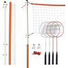 image:imageFranklin Sports Badminton Net Sets  Outdoor Backyard  Beach Badminton Net  Equipment Set  4 Rackets  2 Birdies  Portable Net Included  Adults  Kids SetStarter