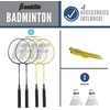 image:imageFranklin Sports Badminton Net Sets  Outdoor Backyard  Beach Badminton Net  Equipment Set  4 Rackets  2 Birdies  Portable Net Included  Adults  Kids SetFamily