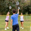 image:imageFranklin Sports Badminton Net Sets  Outdoor Backyard  Beach Badminton Net  Equipment Set  4 Rackets  2 Birdies  Portable Net Included  Adults  Kids SetFamily