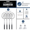 image:imageFranklin Sports Badminton Net Sets  Outdoor Backyard  Beach Badminton Net  Equipment Set  4 Rackets  2 Birdies  Portable Net Included  Adults  Kids SetProfessional