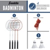 image:imageFranklin Sports Badminton Net Sets  Outdoor Backyard  Beach Badminton Net  Equipment Set  4 Rackets  2 Birdies  Portable Net Included  Adults  Kids SetStarter