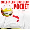 image:imageFranklin Sports Compression Sliding Shorts  Adult  Youth Baseball Compression Underwear with Cup PocketAdult Large