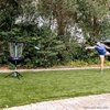 image:imageFranklin Sports Disc Golf Baskets  Portable Disc Golf Target with Chains Included  Disc Golf Basket Stand Equipment for Hole  Course CreationElite Steel Chain