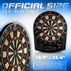 image:imageFranklin Sports Electronic Dart Board Sets  Soft Tip Electric Dartboard with Digital Scoreboard  6 Darts IncludedTournament Electronic Dartboard  177 Games