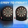 image:imageFranklin Sports Electronic Dart Board Sets  Soft Tip Electric Dartboard with Digital Scoreboard  6 Darts IncludedTournament Electronic Dartboard  177 Games